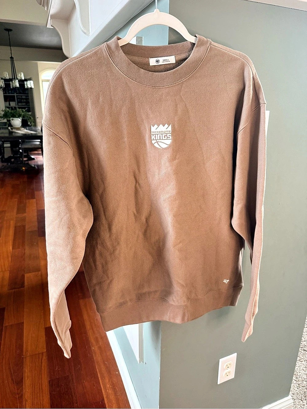 '47 Sacramento Kings Portabella Sweatshirt Brown Small NWT